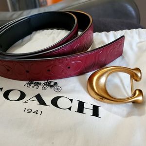Coach reversible belt